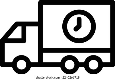 delivery  Vector illustration on a transparent background. Premium quality symmbols. Thin line vector icons for concept and graphic design. 

