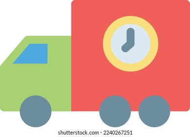 delivery Vector illustration on a transparent background. Premium quality symmbols. Line Color vector icons for concept and graphic design.