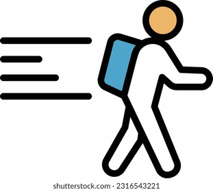 delivery Vector illustration on a transparent background. Premium quality symmbols. Line Color vector icons for concept and graphic design.