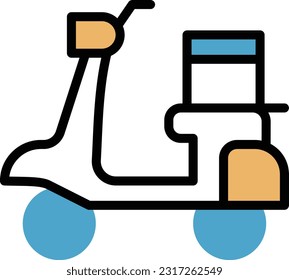 delivery  Vector illustration on a transparent background. Premium quality symmbols. Line Color vector icons for concept and graphic design.