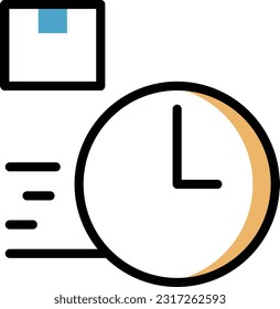delivery Vector illustration on a transparent background. Premium quality symmbols. Line Color vector icons for concept and graphic design.
