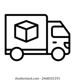 Delivery Vector Line Icon Design