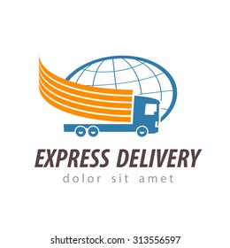 delivery vector logo design template. shipping or truck icon