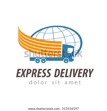 Delivery Vector Logo Design Template Shipping Stock Vector (Royalty ...