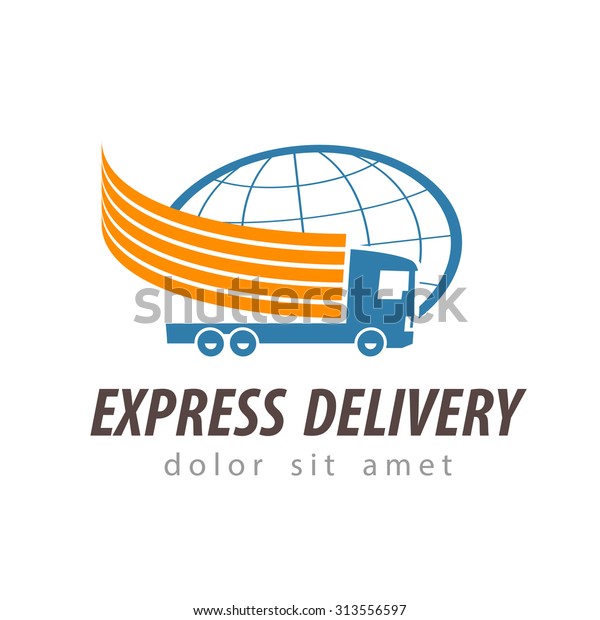 delivery vector logo design template. shipping or\
truck icon