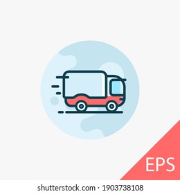 Delivery. Vector modern line design illustration icon
