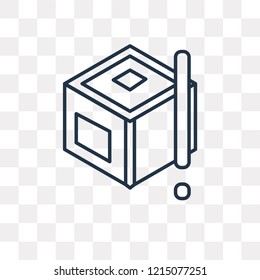 Delivery vector outline icon isolated on transparent background, high quality linear Delivery transparency concept can be used web and mobile