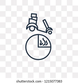 Delivery vector outline icon isolated on transparent background, high quality linear Delivery transparency concept can be used web and mobile