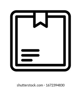 delivery vector thin line icon 