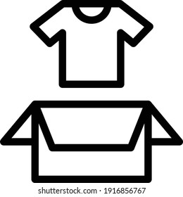 delivery vector thin line icon