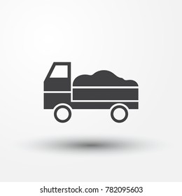 delivery vector web icon