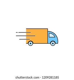 delivery vehicle icon template design