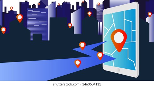Delivery via gps navigation system