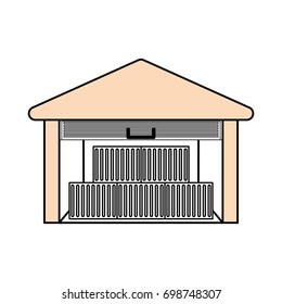 Delivery warehouse building