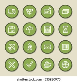 Delivery web icons set