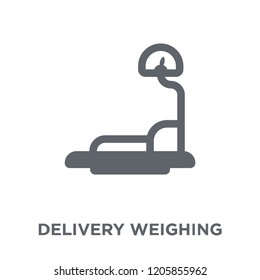 Delivery Weighing icon. Delivery Weighing design concept from Delivery and logistic collection. Simple element vector illustration on white background.