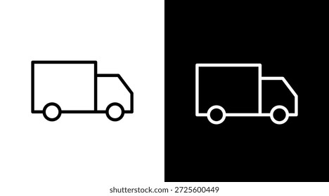 Entrega Blanco Icon Set Vector