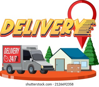 Marca de ejecución con ilustración de la camioneta del panel