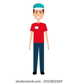 delivery worker avatar character