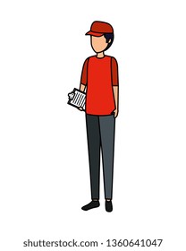 delivery worker avatar character
