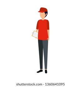 delivery worker avatar character