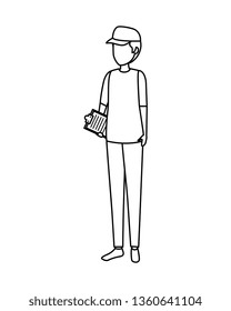 delivery worker avatar character
