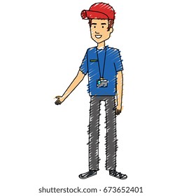 delivery worker avatar character