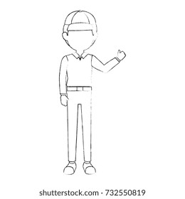 delivery worker avatar character