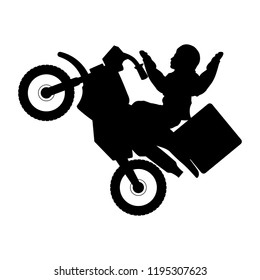 delivery worker in motorcycle and box