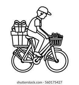 delivery worker service icon