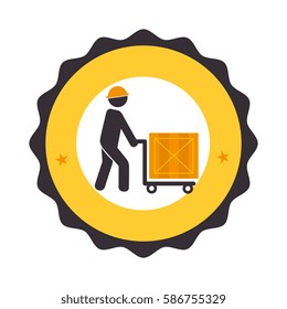 delivery worker service icon