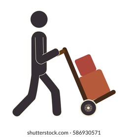 delivery worker service icon