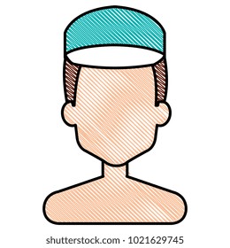 delivery worker shirtless avatar character