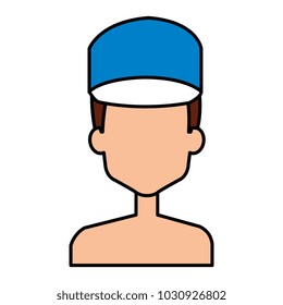delivery worker shirtless avatar character