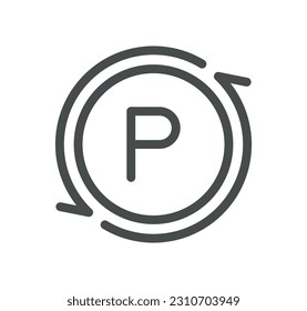 Delivery and world travel related icon outline and linear vector.