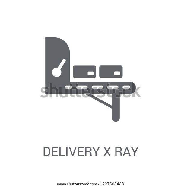 Delivery X ray icon.\
Trendy Delivery X ray logo concept on white background from\
Delivery and logistics collection. Suitable for use on web apps,\
mobile apps and print\
media.