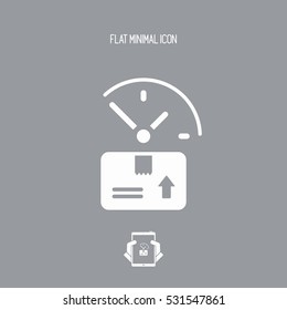 Delivery's time - Vector web icon