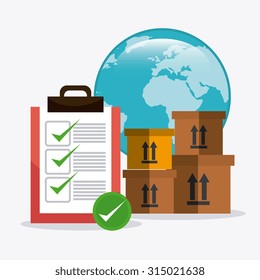 Delivery,transport and logistics business, vector illustration