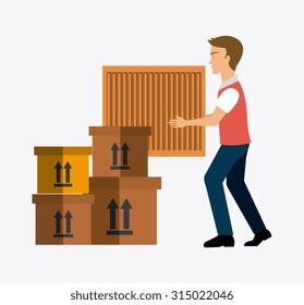 Delivery,transport and logistics business, vector illustration