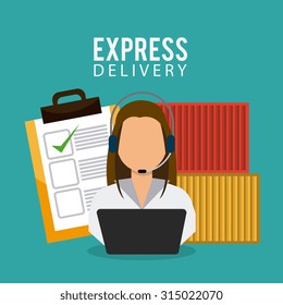 Delivery,transport and logistics business, vector illustration