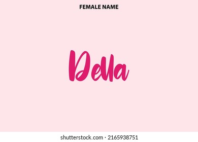 Della Texto Leer nombre femenino