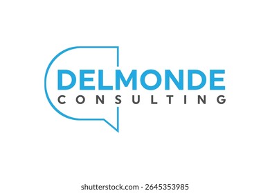 Delmonde Consulting Branding Logo – Simple Geometric Vector Emblem