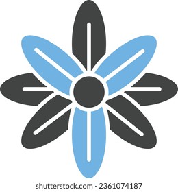 Icono de Delphinium. Adecuado para aplicaciones móviles.
