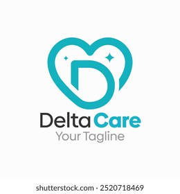 Delta Care Logo Design Template. Good for Business, Agency, Community and Organization