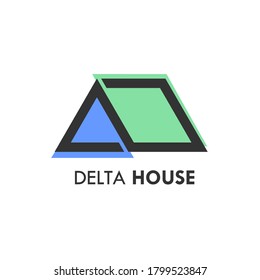 Delta House Logo, suitable for building construction companies