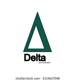 Delta Icon vector illustration trendy isolated