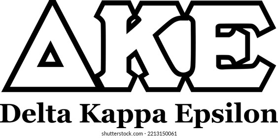 Delta Kappa Epsilon (Editable File) - Vector Illustration