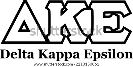 Delta Kappa Epsilon (Editable file) - Vector Illustration
