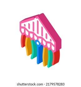 delta kite isometric icon vector. delta kite sign. isolated symbol illustration