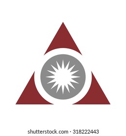delta logo vector. pyramid. triangle.